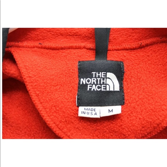 North Face Mens Red Fleece Zip Up Vest  Made In USA Medium - Picture 2 of 12